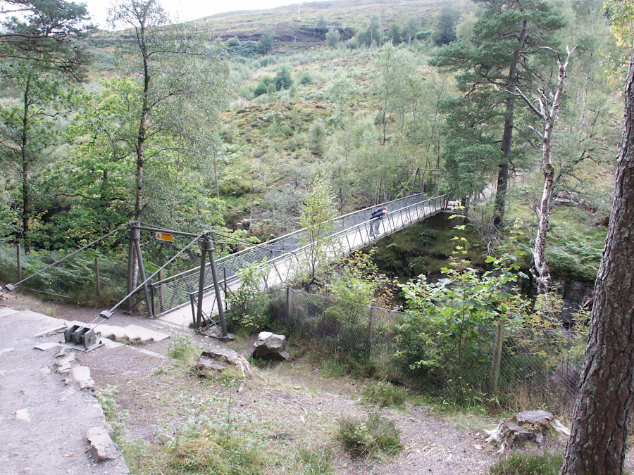 Suspension Footbridge, Measach Falls, Corrieshalloch Gorge